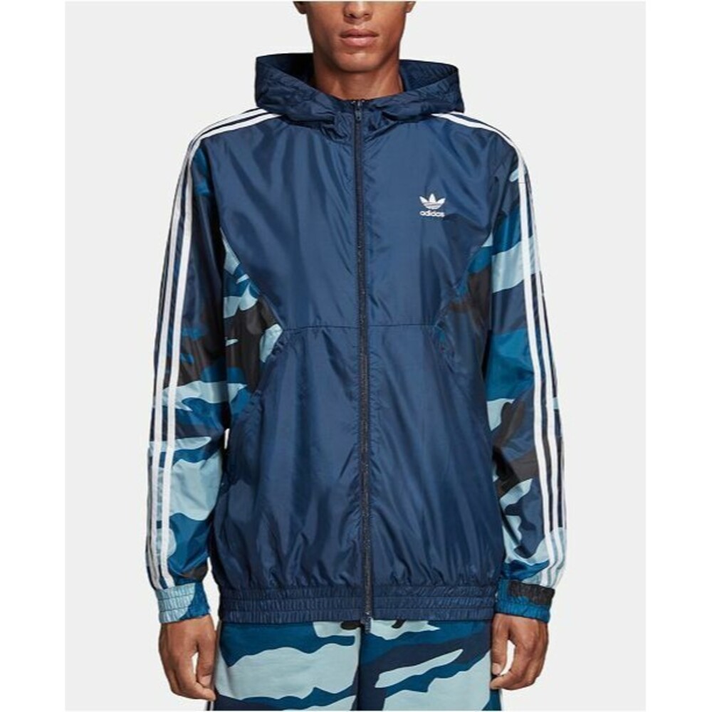 Adidas Originals Vintage Super Rare Camo Windbreaker Jacket L
